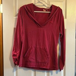 Puma Pink Relaxed Hooded T-Shirt